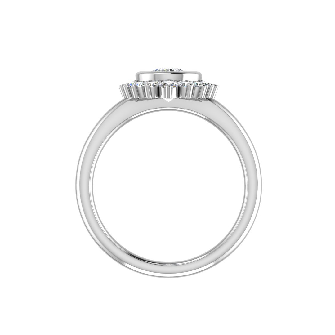 Korman Signature Cora Pear Engagement Ring Setting